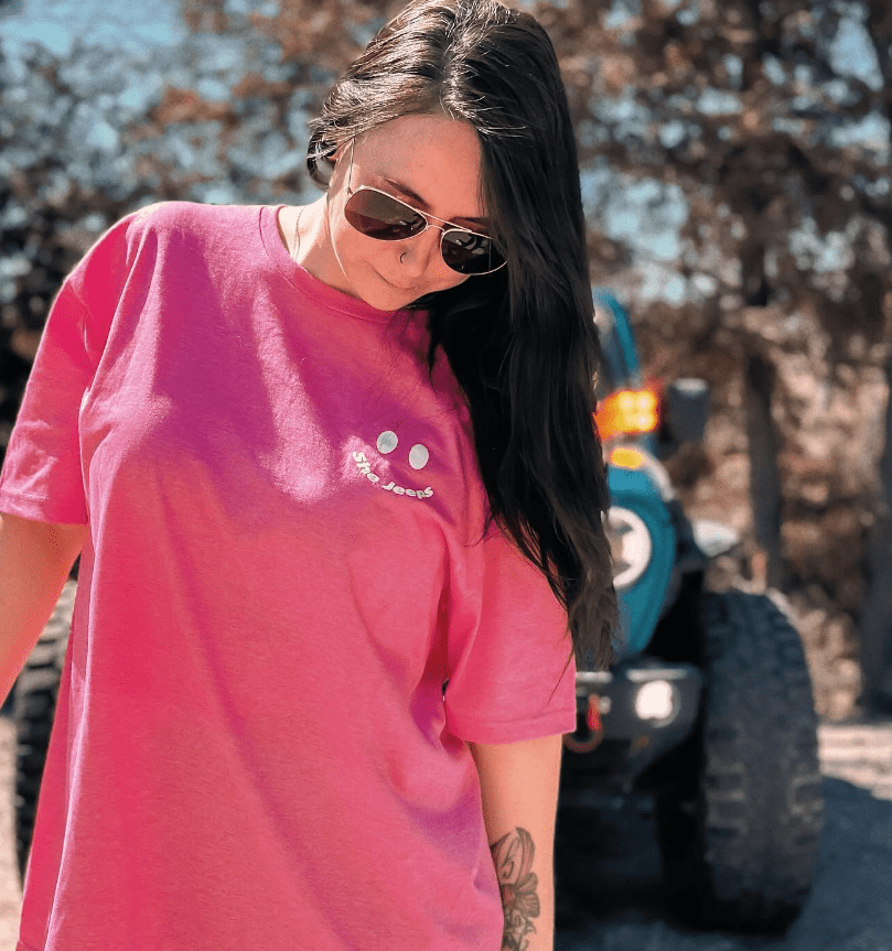 Living My Jeep Girl Era White Print Graphic Tee - Goats Trail Off-Road Apparel Company