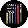 No One Fights Alone First Responders Spare Tire Cover