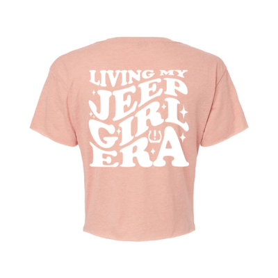 She Jeeps Living My Jeep Girl Era Crop Top - Goats Trail Off-Road Apparel Company