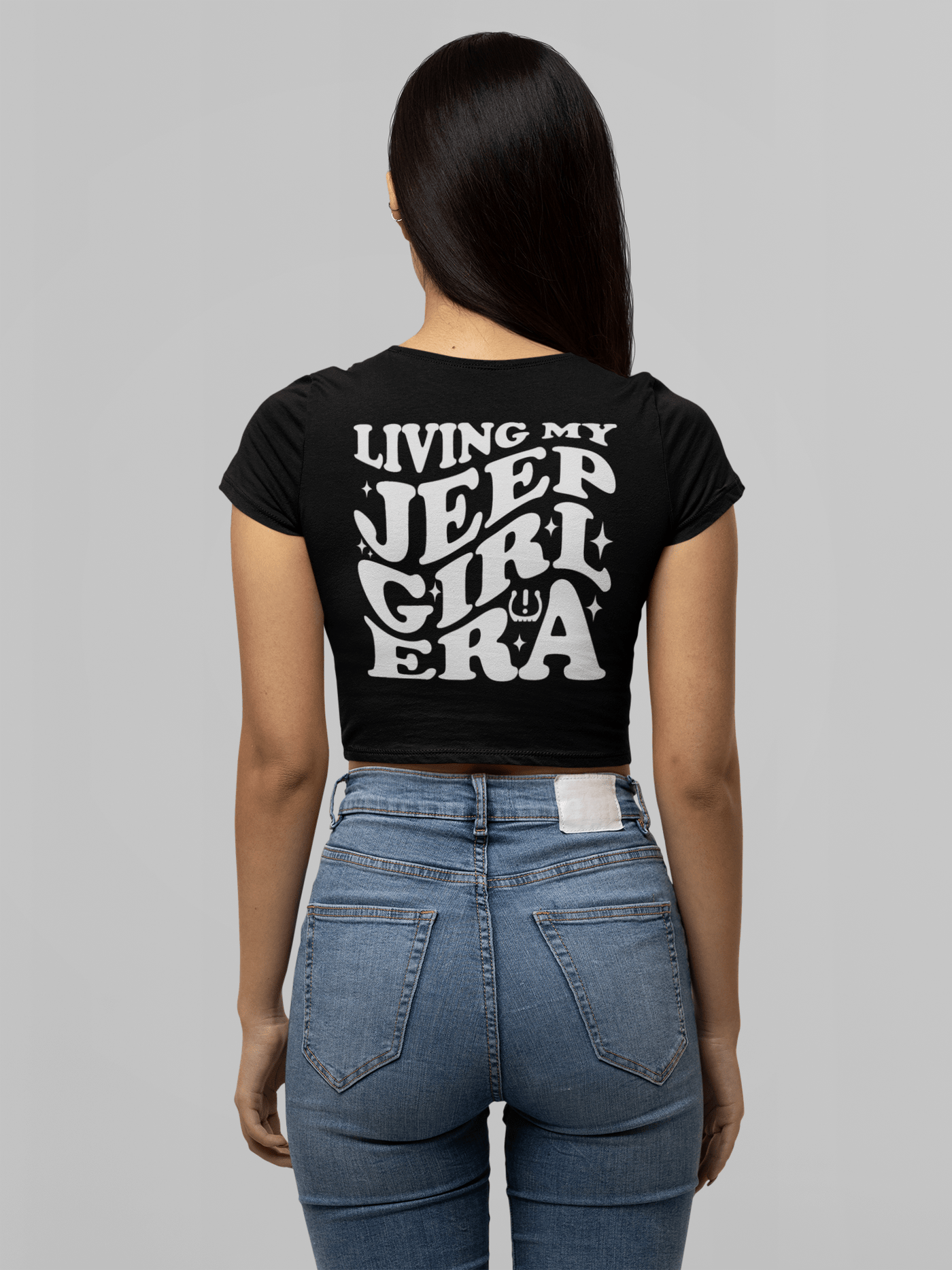 She Jeeps Living My Jeep Girl Era Crop Top - Goats Trail Off-Road Apparel Company