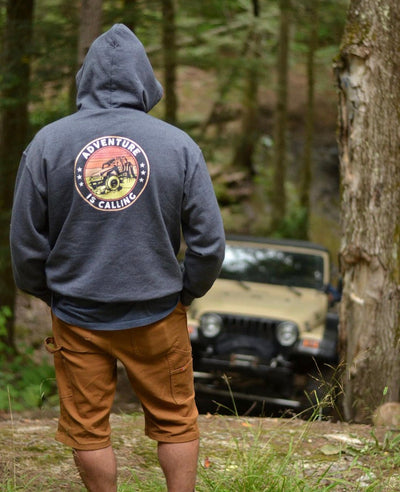 Adventure Is Calling Hoodie - Goats Trail Off-Road Apparel Company
