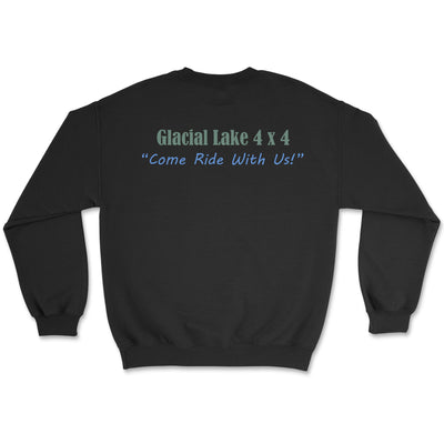 Glacial Lakes Logo Crewneck - Goats Trail Off-Road Apparel Company