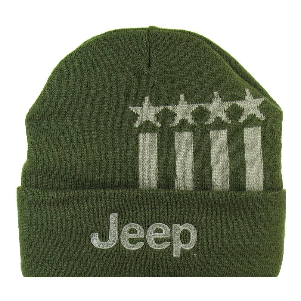 Jeep Stars and Stripes Beanie Hat for Men or Women - Goats Trail