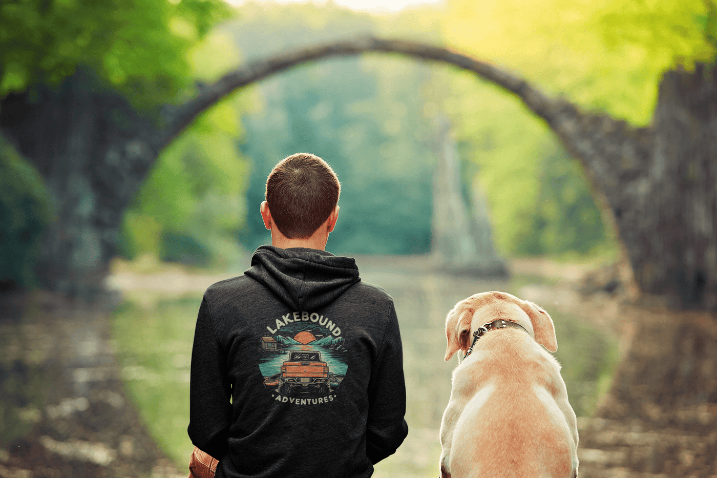 Lakebound Adventures Zip-Up Hoodie-Lake Life, Good Life - Goats Trail Off-Road Apparel Company