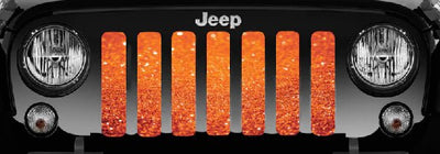 Orange Sparkle Jeep Grille Insert - Goats Trail Off-Road Apparel Company