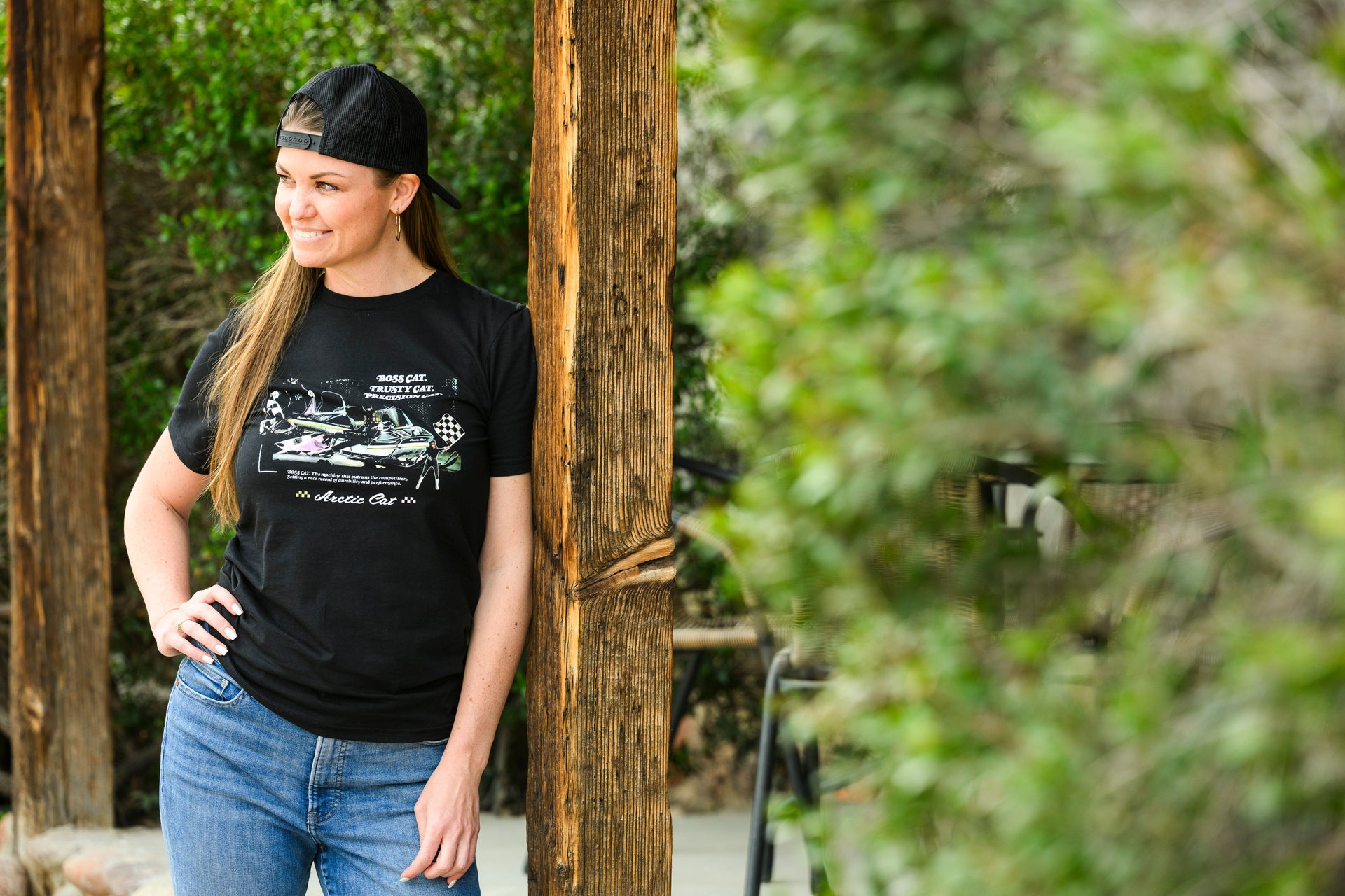 Arctic Cat Vintage Snowmobile Apparel-Bossy Cat Tee-Goats Trail