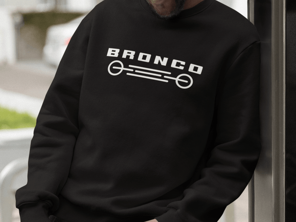 Bronco Crewneck Sweatshirts - Goats Trail Off-Road Apparel Company-Comfy and Durable Offroad Apparel