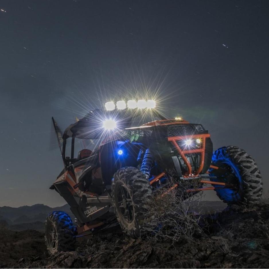 KC HiLiTES Polaris RZR Lights - Goats Trail 