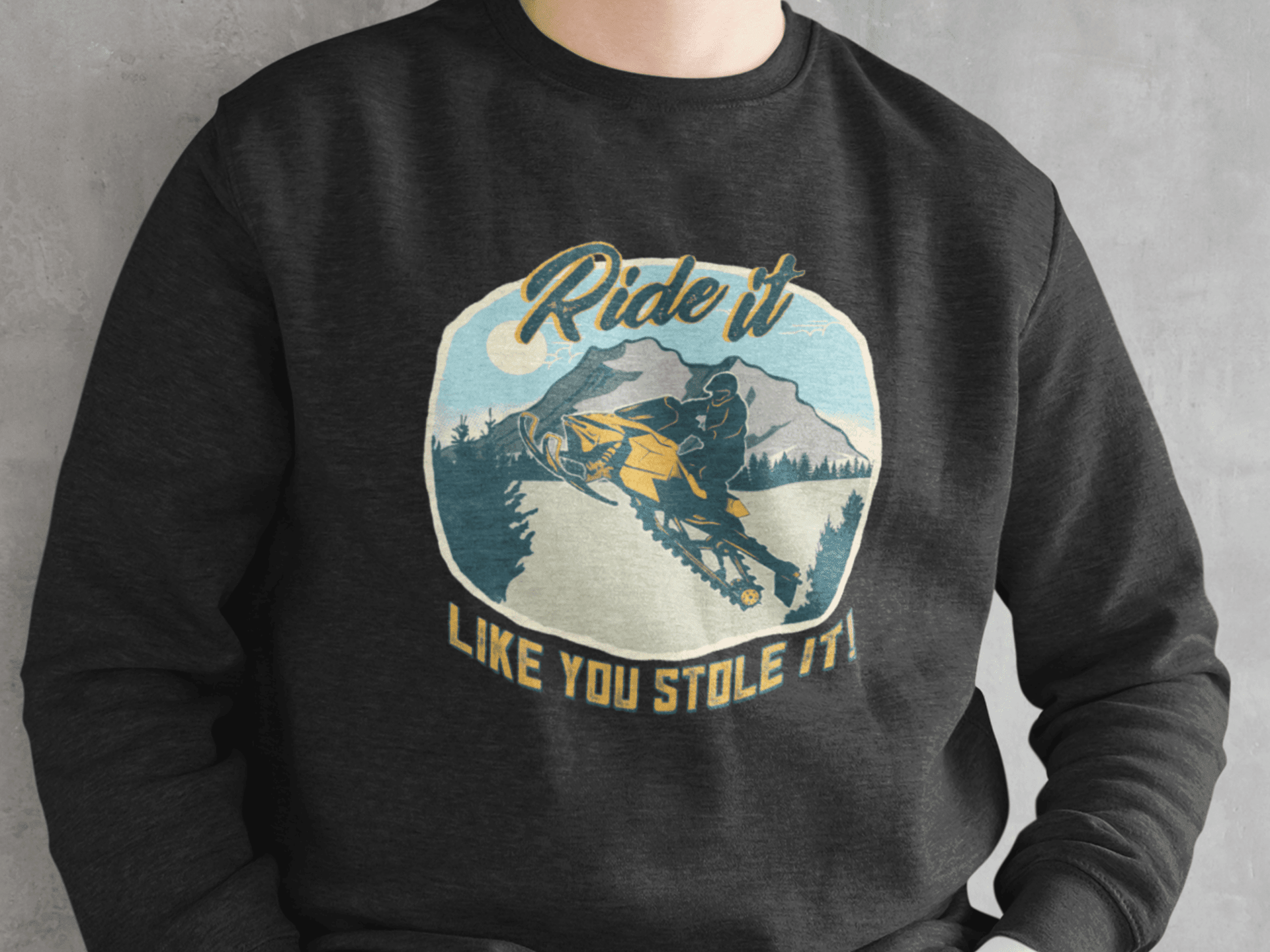 Men's Goats Trail Snowmobile Sweatshirts - Goats Trail 