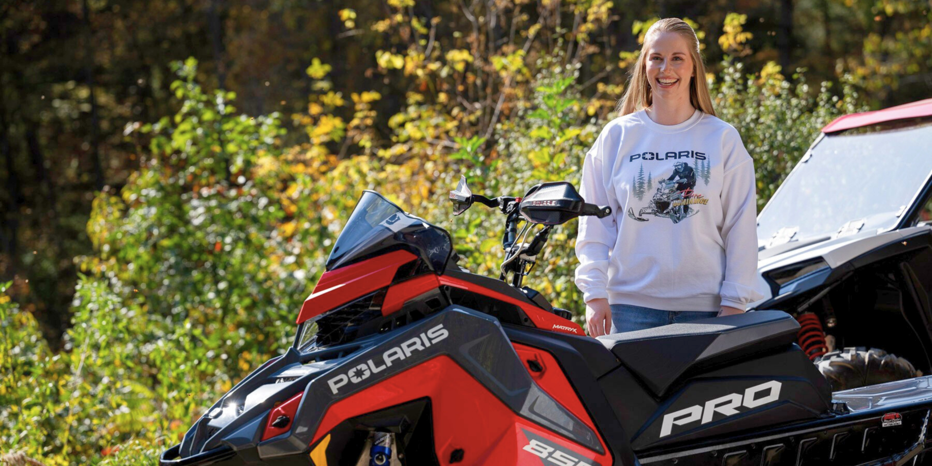Polaris Snowmobile Sweatshirts - Women's - Goats Trail 