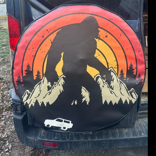 Sasquatch/Bigfoot Spare Tire Cover - Goats Trail Off-Road Apparel Company-Made in the USA