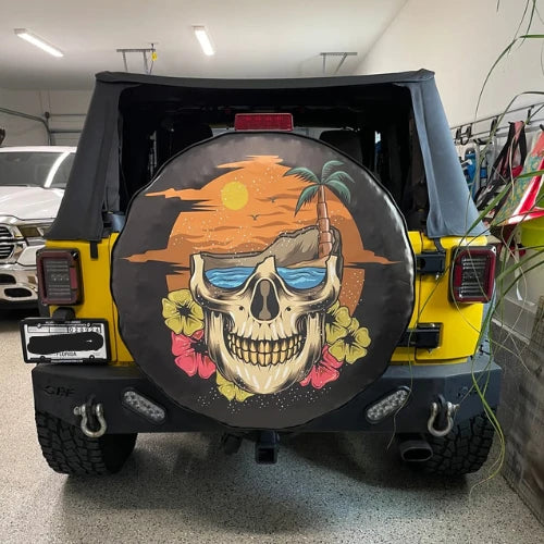 Skull Spare Tire Covers - Goats Trail Off-Road Apparel Company-Made in the USA