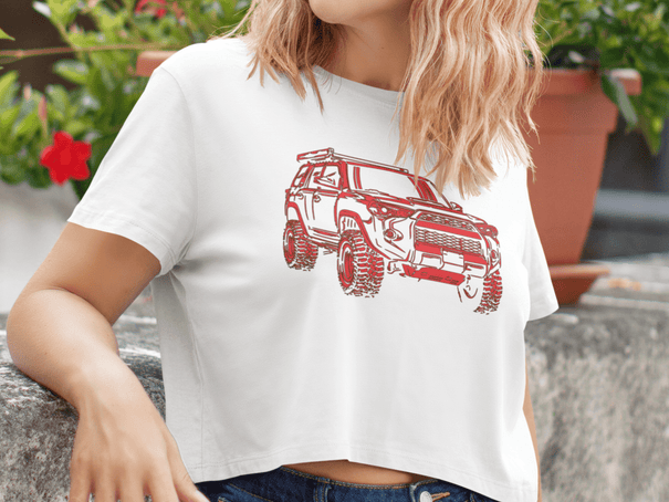 Toyota Crop Tops - Goats Trail Off-Road Apparel Company- 4Runner Women's Top