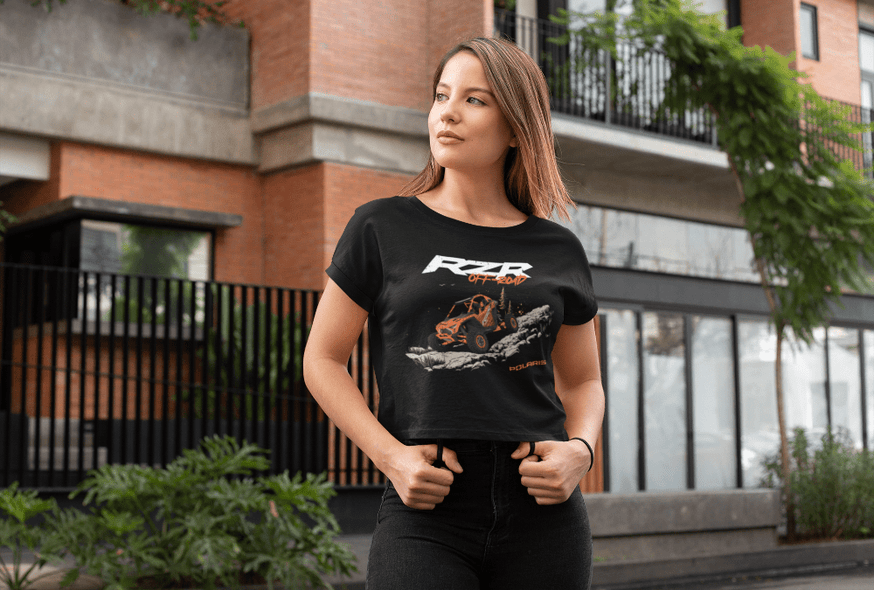 Women's Polaris Off Road Crop Tops - Goats Trail 