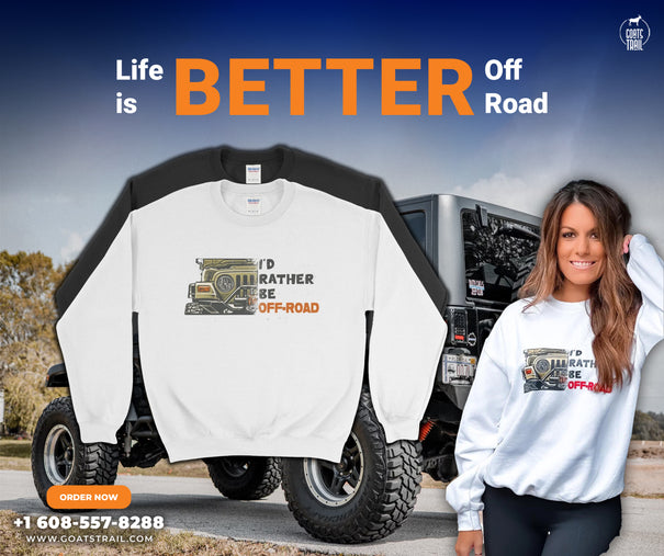 Women's Sweatshirts - Goats Trail Off-Road Apparel Company-Jeep, Bronco, SXS, 4Runner and Snowmobile