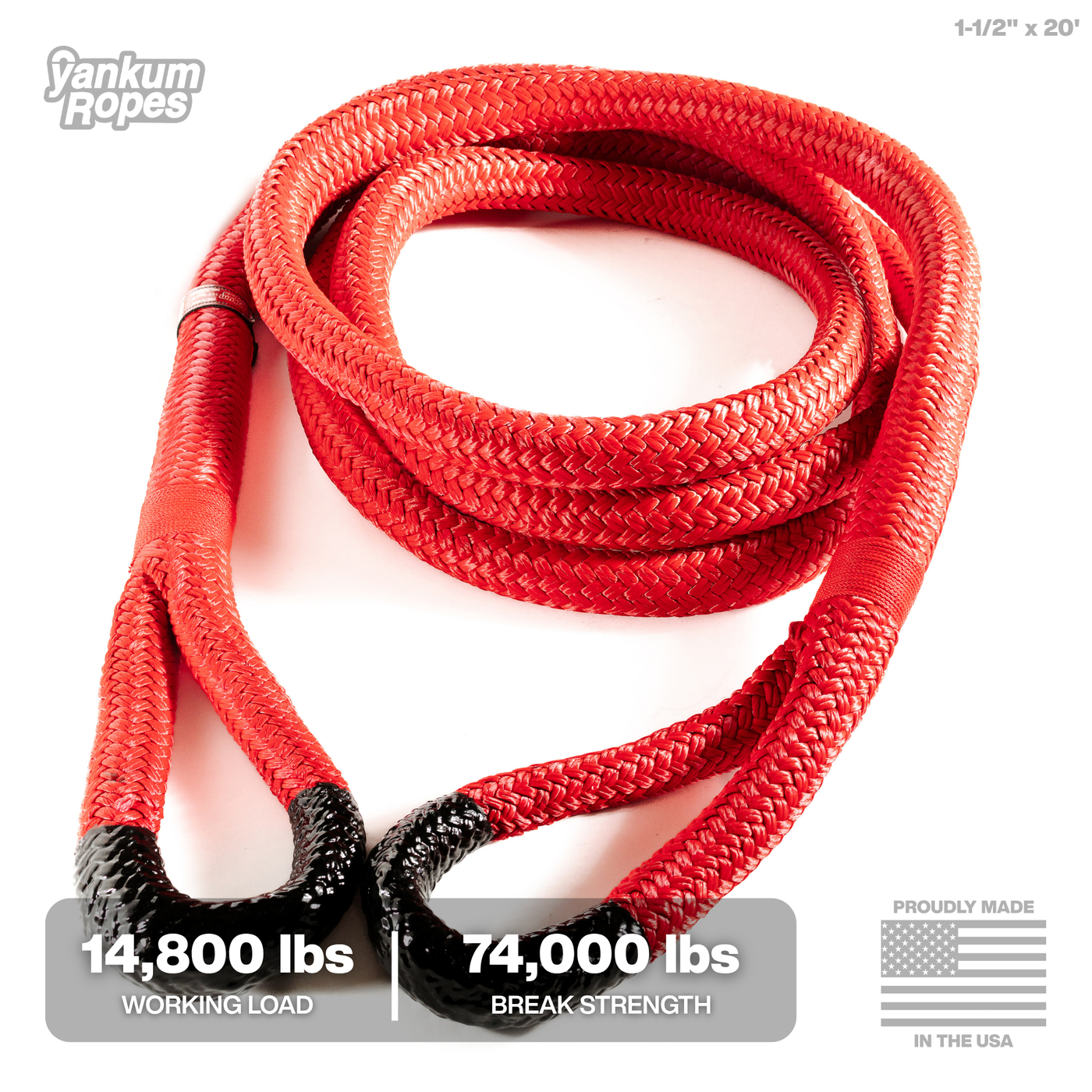 Heavy Duty Kinetic Rope 2" x 20