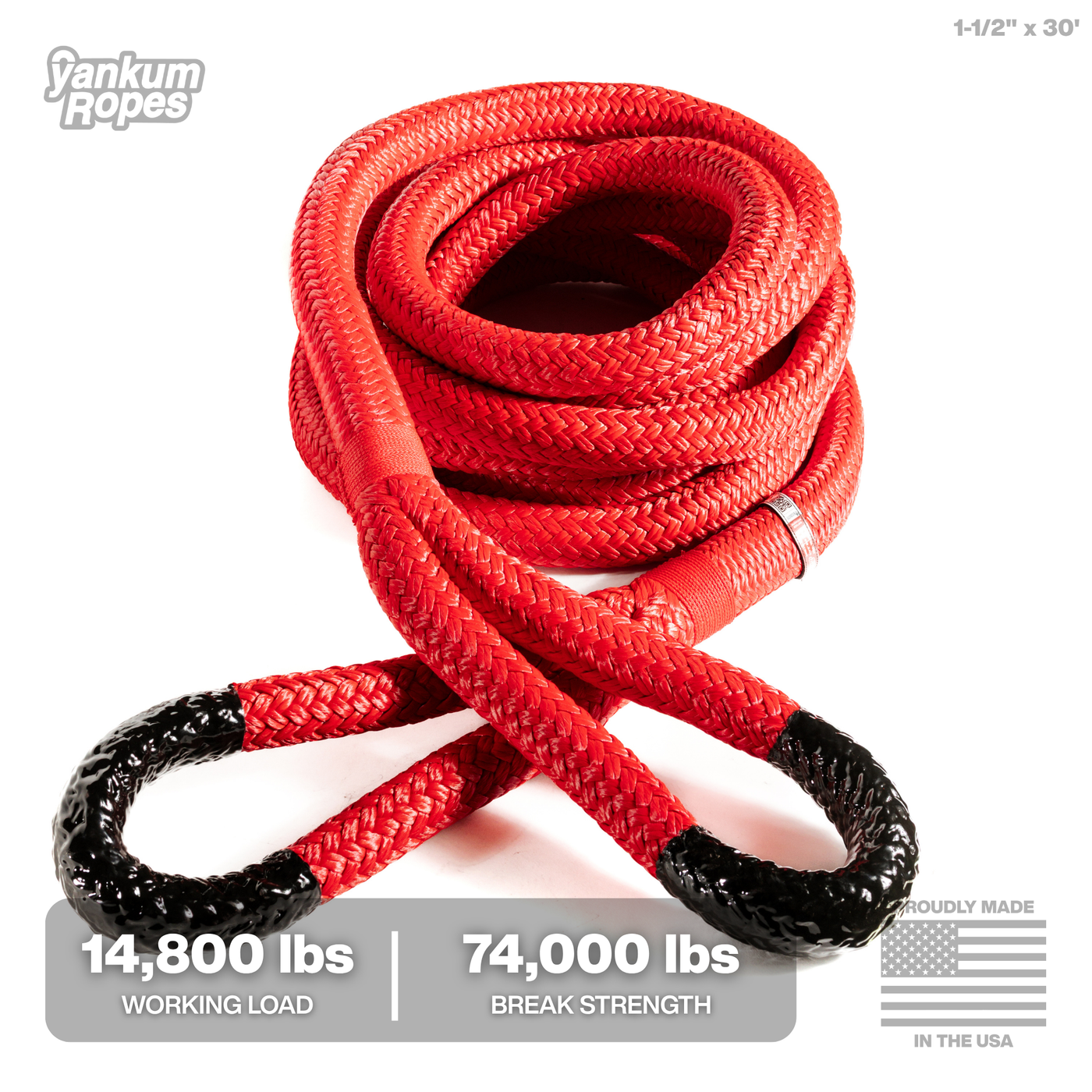 Heavy Duty Kinetic Rope 2" x 30