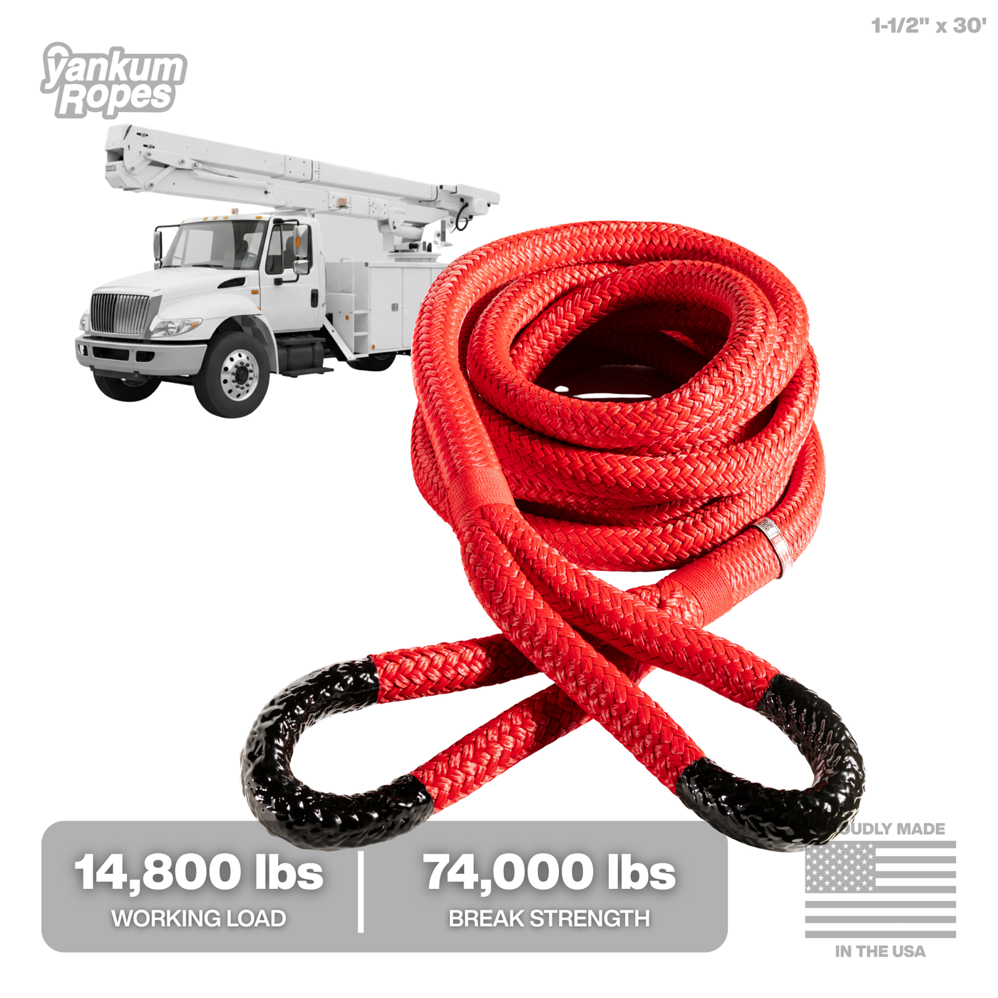 Heavy Duty Kinetic Rope 2" x 30