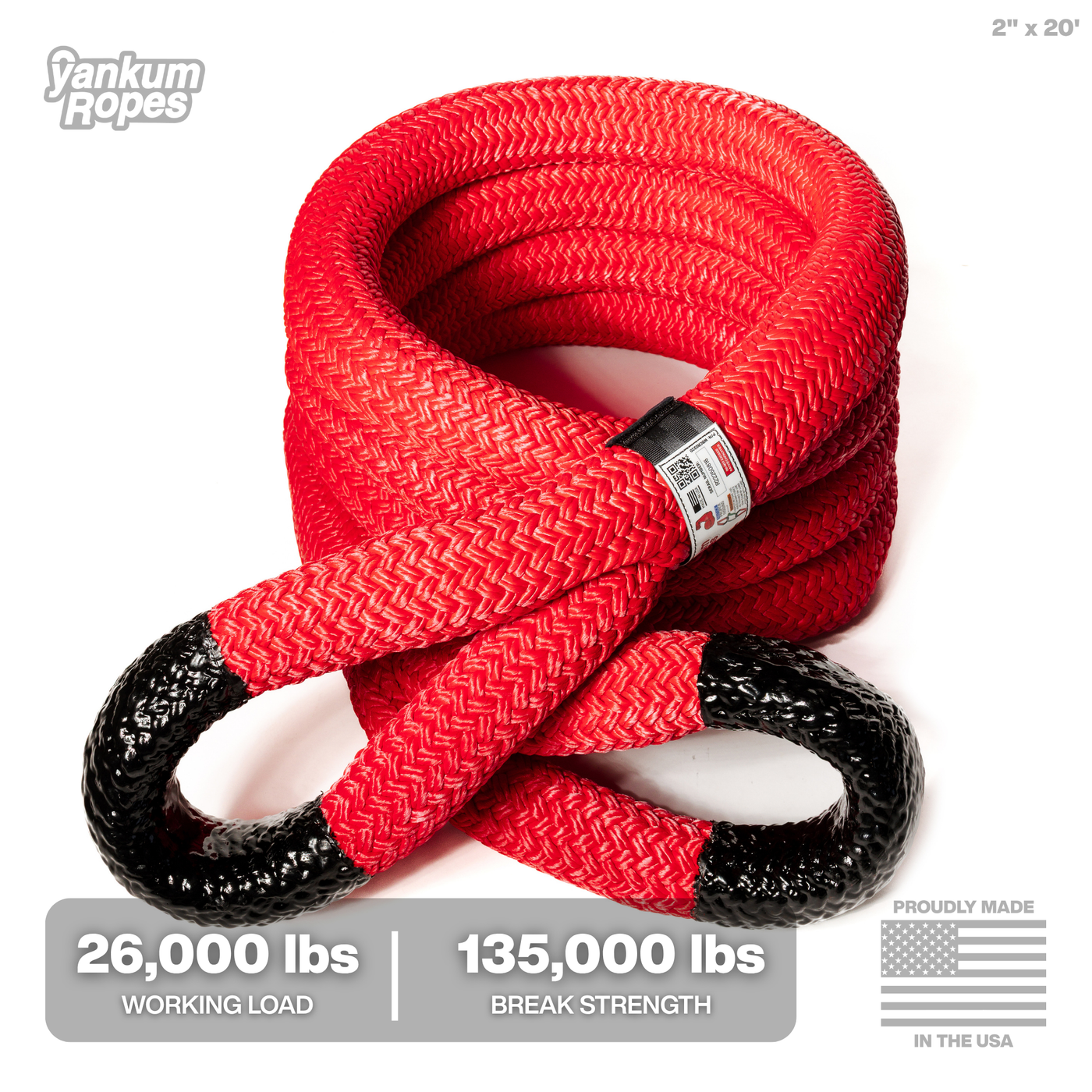 Heavy Duty Kinetic Rope 2" x 20