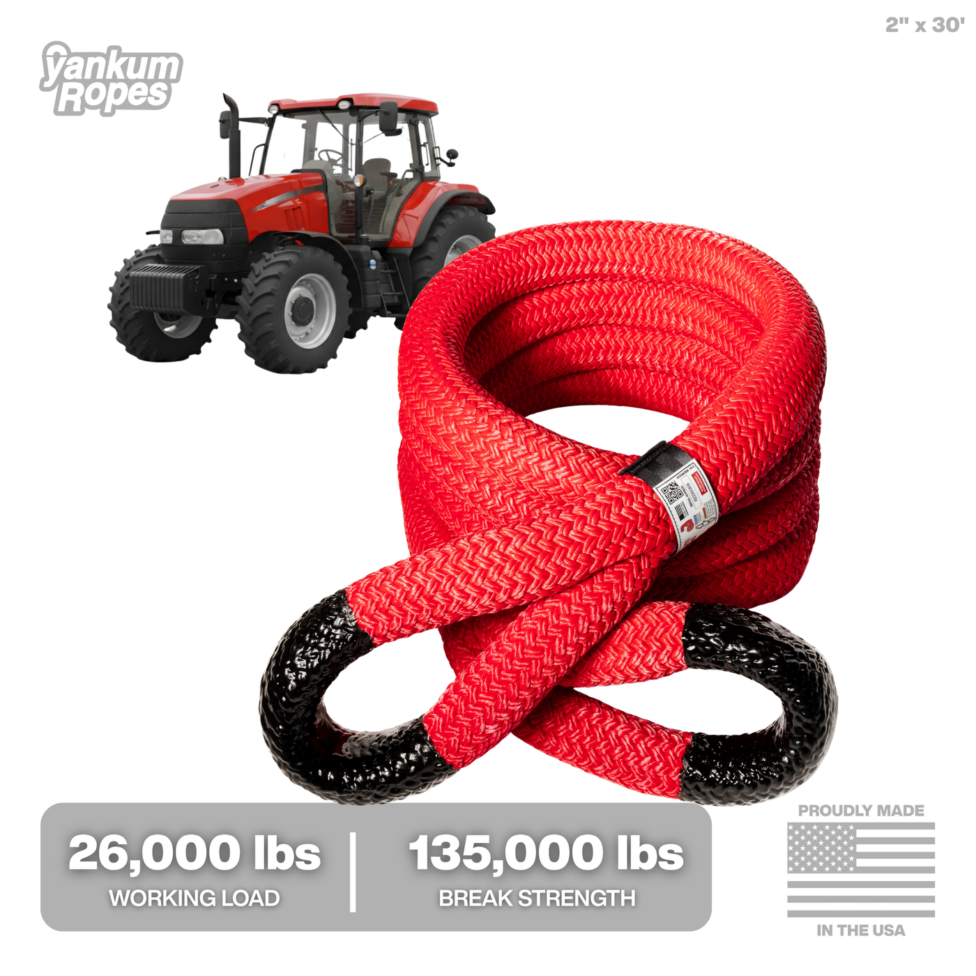 Heavy Duty Kinetic Rope 2" x 30