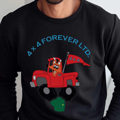 4 x 4 Forever Retro Sweatshirt - Goats Trail Off - Road Apparel Company