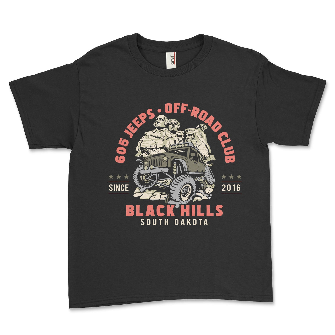 605 Jeeps Club Youth Tee Shirt-Official Merch Black / 3T Youth T-shirt