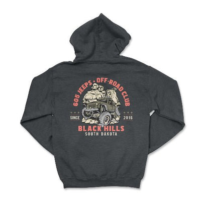 605 Jeeps Off Road Club Hoodie-Official Merch Dark Heather / Small Hooded Sweatshirt