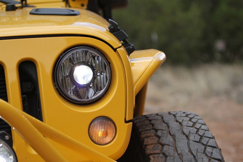 7" Gravity LED Pro DOT Headlight - Universal/07 - 18 Jeep JK - Goats Trail
