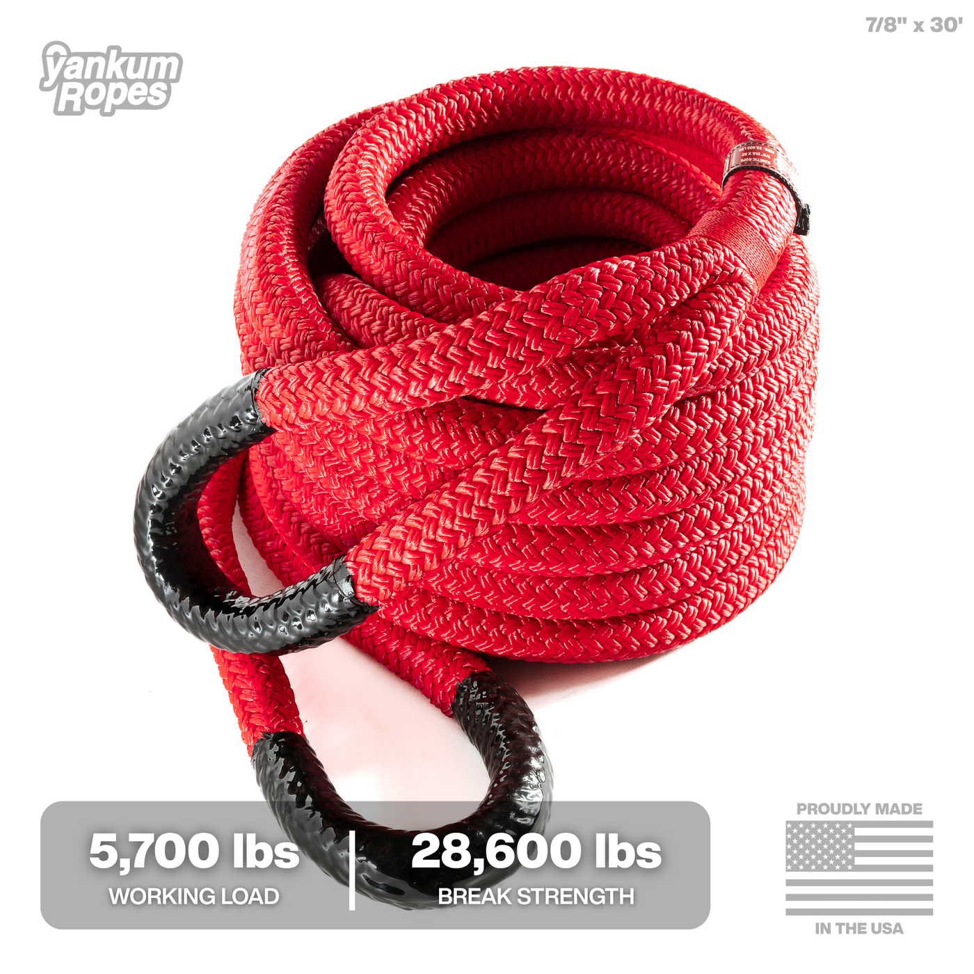 Heavy Duty Kinetic Rope 7/8 x 30