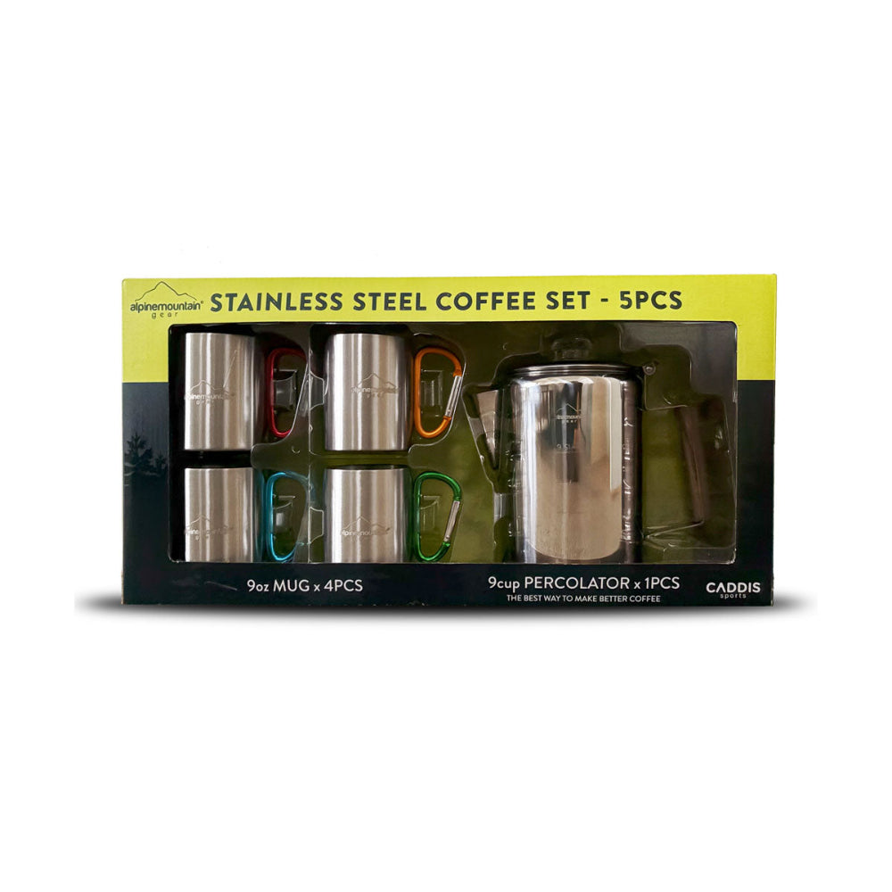 Alpine Mountain Stainless Steel Coffee Set - Perfect Brew