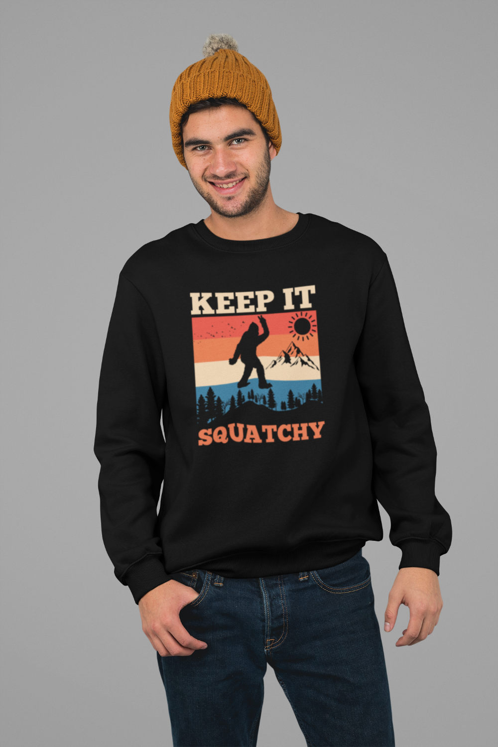 Bigfoot Crewneck Sweatshirt-Keep It Squatchy