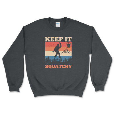 Bigfoot Peace Mountain Keep It Squatchy Crewneck