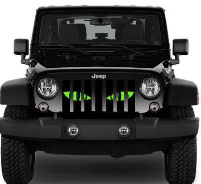 Chaos Green Eyes Jeep Grille Insert
