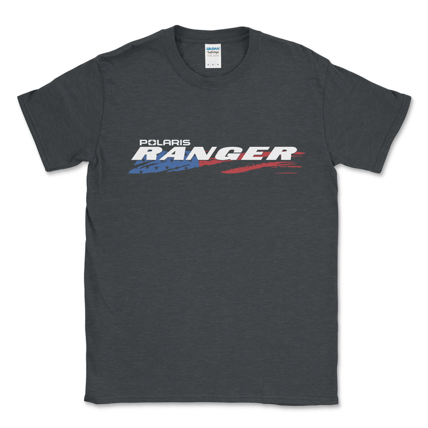 Black t-shirt with Polaris Ranger logo on a white background