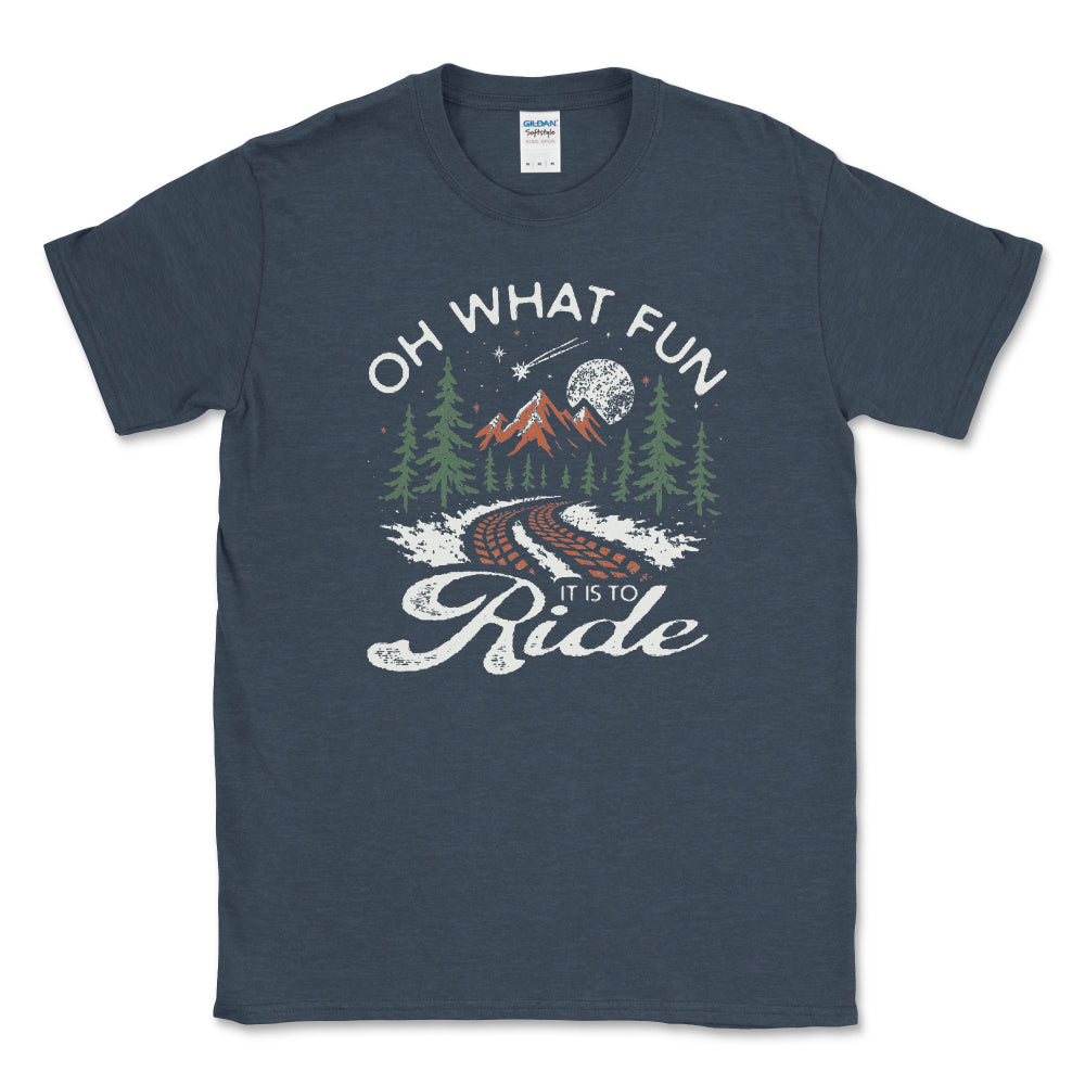 Festive Holiday T-shirt Oh What Fun It Is to Ride