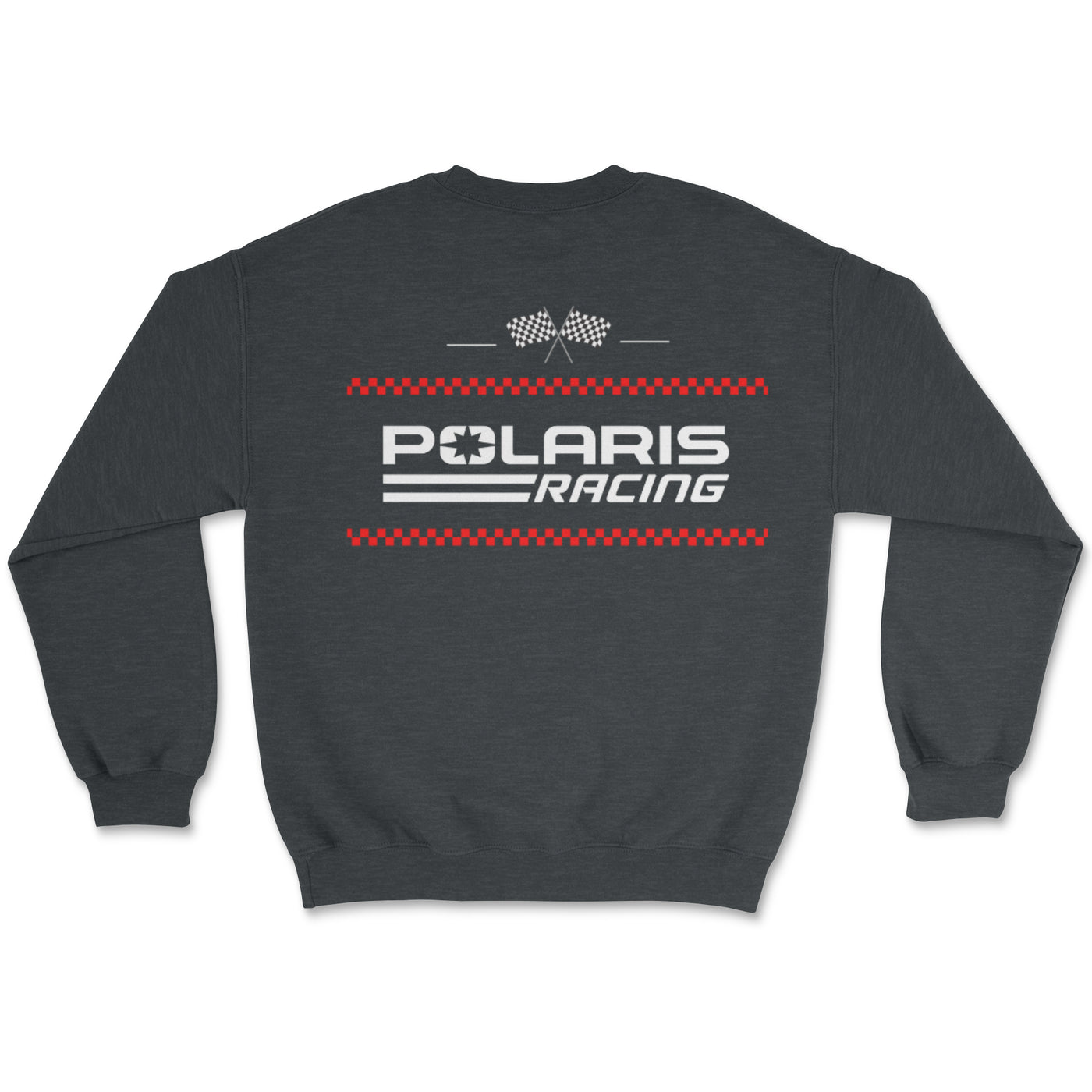 Polaris Racing Flag Sweatshirt - Goats Trail Off-Road Apparel Company