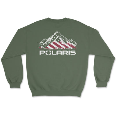 Military Green Polaris Crewneck Sweatshirt