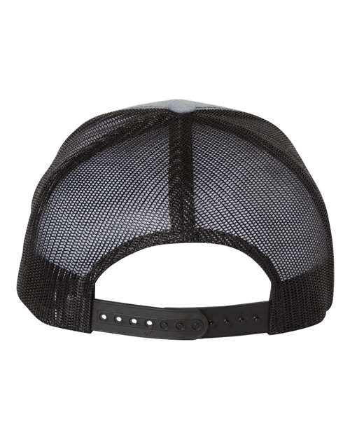 Heather Grey Snap Back Hat Rear