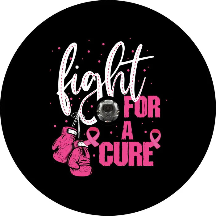 A circular black product featuring the phrase &