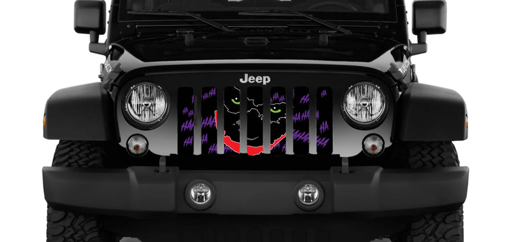 Joker Scary Face HA HA Grille Insert