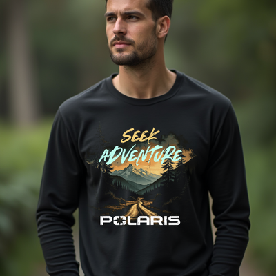 Polaris Seek Adventure Black Long Sleeve Tee