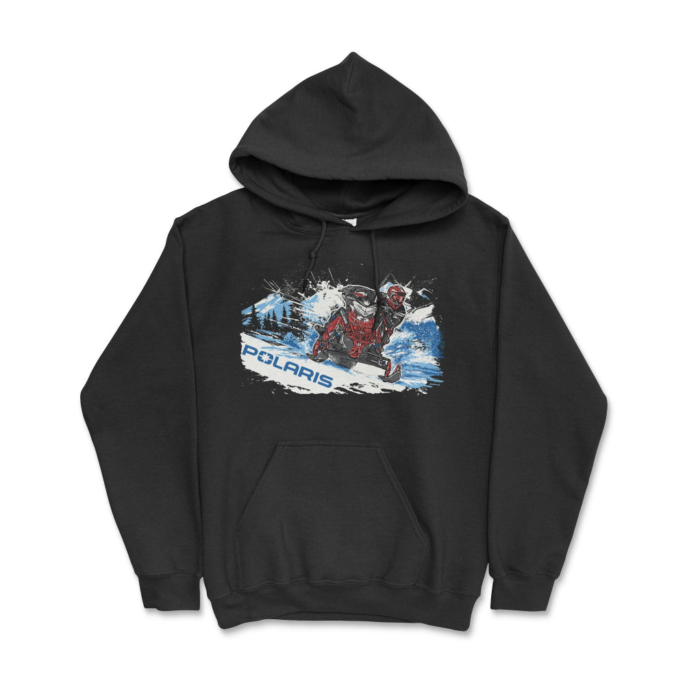 Polaris Snowmobile Hoodie-Black