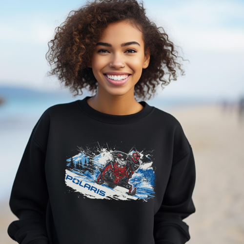 Polaris Snowmobile Licensed Long Sleeve Tee