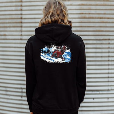 Polaris Snowmobile Sled Life Zip-Up Hoodie