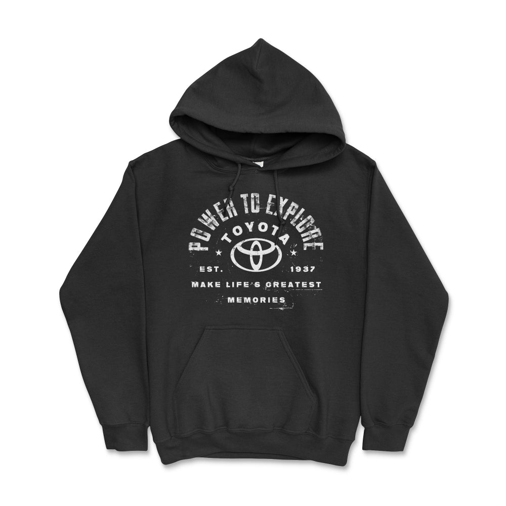 Power to Explore Black Hoodie