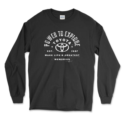 Power to Explore Black Long Sleeve