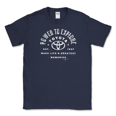 Power to Explore Navy Tee
