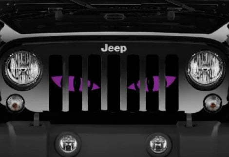 Purple Chaos Eye Jeep Grille Insert