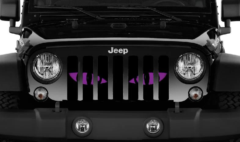 Purple Chaos Eyes Jeep Grille