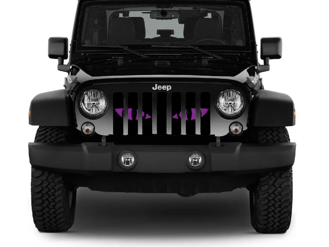 Purple Chaos Eyes Jeep Grille Insert
